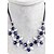 cheap Necklaces-Women&#039;s Crystal / Rhinestone Collar Necklace - Rhinestone Flower Flower Style, Flowers Royal Blue Necklace For Wedding, Party, Daily