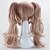 abordables Perruques de déguisement-perruque synthétique perruque cosplay droite droite avec frange avec queue de cheval perruque blonde longue rose cheveux synthétiques femme blonde hairjoy