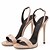 ieftine Sandale de Damă-Pentru femei Sandale Toc Stilat Vârf deschis Cataramă PU Pantof cu Berete Primăvară / Vară Negru / Culoarea pielii / Maro deschis / Nuntă / Party &amp; Seară / Party &amp; Seară / EU40