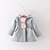 cheap Outerwear-Toddler Girls&#039; Suit &amp; Blazer Long Sleeve Gray Red Solid Colored Fall Winter Daily / Sports / Cotton