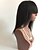 cheap Human Hair Wigs-Human Hair Glueless Lace Front Lace Front Wig With Bangs style Brazilian Hair Straight Yaki Wig 130% Density with Baby Hair Natural Hairline African American Wig 100% Hand Tied Women&#039;s Short Medium