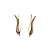 baratos Brincos-Mulheres Brincos Curtos Punhos da orelha Escaladores de Orelha Formato de Folha senhoras Elegante Moda Brincos Jóias Dourado / Prata Para Casual Diário