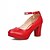 cheap Women&#039;s Heels-Women&#039;s Shoes Patent Leather Leatherette Winter Spring Summer Fall Comfort Novelty Heels Walking Shoes Chunky Heel Platform Round Toe