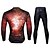 cheap Men&#039;s Clothing Sets-ILPALADINO Men&#039;s Long Sleeve Cycling Jersey with Tights Winter Summer Lycra Polyester Black Funny Fashion Bike Clothing Suit 3D Pad Ultraviolet Resistant Quick Dry Breathable Reflective Strips Sports