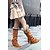 preiswerte Damenstiefel-Damen Stiefel Flacher Absatz Quaste Pelz Gladiator / Cowboystiefel / Westernstiefel / Schneestiefel Herbst / Winter Hellbraun / Schwarz / Kaffee / Party &amp; Festivität / Reitstiefel / Modische Stiefel