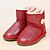 זול נעלי בנות-בנות נעליים נצנצים חורף מגפי שלג נוחות מגפיים עקב שטוח נצנצים עבור קזו&#039;אל כתום פוקסיה סגול בהיר אדום ורוד