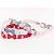 cheap Dog Collars, Harnesses &amp; Leashes-Cat Dog Collar Adjustable / Retractable Mosaic Bone Rhinestone PU Leather Red Blue Pink