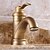 お買い得  浴室・洗面台用水栓金具-バスルームのシンクの蛇口 - Standard アンティーク銅 組み合わせ式 シングルハンドルつの穴Bath Taps
