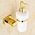 baratos Dispensadores de Sabonete-dispensador de sabão dispensador de mão de banheiro de latão contemporâneo garrafa montado na parede dourado 1 peça