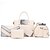 voordelige Tassensets-Dames Bloem Special Material zak Set / Rits Bag Sets Effen 5 stuks Purse Set Donker roze / Zwart / Paars