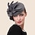 billige Fascinators-elegante uld hatte fascinators kentucky derby hat klassisk ensfarvet bryllup / teselskab / damedag hovedbeklædning til kvinder efterår&amp;amp; vinter