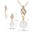 cheap Jewelry Sets-Pendant Necklace Imitation Pearl Rhinestone Gold Earrings Necklace Women&#039;s Fashion Jewelry Set For Party Wedding Casual / Necklace / Earrings / Bridal Jewelry Sets / Daily