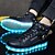 cheap Women&#039;s Sneakers-Unisex Sneakers LED Shoes Over-The-Knee Boots Spring / Fall Flat Heel Round Toe Comfort Novelty LED Shoes Athletic Casual Outdoor Lace-up / Hook &amp; Loop / LED PU Basketball Shoes White / Black / Red