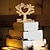 זול עוגות מסיבת חתונה-קישוטים לעוגה נושא פרפר חתימה שרף חתונה עם 1 pcs OPP