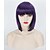 cheap Synthetic Trendy Wigs-Synthetic Wig Straight Straight Bob With Bangs Wig Short Silver Blonde Grey Pink Blue Synthetic Hair Women&#039;s Red Blonde Pink