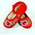 cheap Girls&#039; Shoes-Flats Spring Fall Mary Jane Light Up Shoes Fabric Casual Flat Heel Red
