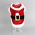 Недорогие Одежда для собак-Dog Coat Hoodie Winter Dog Clothes Red Costume Polar Fleece Character Keep Warm Fashion Christmas XXS XS S M L