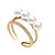 preiswerte Ringe-Damen Ring Golden Gold Silber Perlen Künstliche Perle Strass Hochzeit Party Schmuck / Diamantimitate