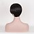 halpa Synteettiset trendikkäät peruukit-Synteettiset peruukit Kihara Tyyli Peruukki Musta Musta Synteettiset hiukset Miesten / Naisten Musta Peruukki Lyhyt Luonnollinen peruukki