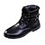 cheap Men&#039;s Boots-Men&#039;s PU(Polyurethane) Fall / Winter Comfort Boots Slip Resistant Black / Dark Brown / Lace-up