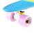 Χαμηλού Κόστους Σκέιτμπορντ-22 χιλ Cruisers Skateboard PP (Πολυπροπυλένιο) Abec-7 Ουράνιο Τόξο Profesional Μπλε+Ροζ