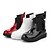 preiswerte Damenstiefel-Damen Schuhe Nylon Lackleder Frühling Herbst Winter Modische Stiefel Springerstiefel Stiefel Plattform Runde Zehe Elastisch Für Normal