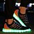 cheap Men&#039;s Sneakers-Men&#039;s Shoes Fabric Spring Summer Fall Winter Comfort Light Up Shoes Athletic Shoes Flat Heel Closed Toe Lace-up LED For Casual Black Gray