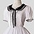 preiswerte Lolita Kleider-Prinzessin Niedlich Damen Kleid Cosplay Kurzarm Tee-Länge Halloween Kostüme