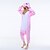 billige Kigurumi-pyjamas-Voksne Kigurumi-pyjamas Flodhest Dyremønster Onesie-pyjamas Polarfleece Lys pink / Blå Cosplay Til Damer og Herrer Nattøj Med Dyr Tegneserie Festival / Højtider Kostumer / Trikot / Heldragtskostumer