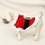 Недорогие Одежда для собак-Dog Coat Hoodie Winter Dog Clothes Red Costume Polar Fleece Character Keep Warm Fashion Christmas XXS XS S M L