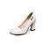 preiswerte Absatzschuhe für Damen-Damen High Heels Kunstleder Frühling Sommer Herbst Winter Normal Kleid Party &amp; Festivität Niete Blockabsatz Weiß Beige Rot Rosa7,5 - 9,5