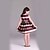 お買い得  ドレス-女子 ノースリーブ ストライプ 3D プリントされたグラフィック ドレス ストライプ コットン レーヨン ドレス 子供 日常