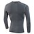 cheap New In-Men&#039;s Running Shirt Sports Slim Elastane Compression Clothing Top Fitness Gym Workout Workout Long Sleeve Activewear Quick Dry Soft Compression Lightweight Materials High Elasticity