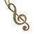 ieftine Coliere-Pentru femei Coliere cu Pandativ Muzică Notă Muzicală Ștras Auriu Argintiu Coliere Bijuterii Pentru