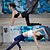 ieftine Nou in-Pentru femei Pantaloni de yoga Amestec Sexy Ametist Negru Plasă Elastan Alergat A face exerciţii fizice Fitness Dresuri Ciclism Sportiv Îmbrăcăminte de Sport  Respirabil Uscare rapidă Compresie
