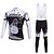 cheap Men&#039;s Clothing Sets-Miloto Men&#039;s Long Sleeves Cycling Jersey with Bib Tights Bike Bib Tights Tights Jersey Clothing Suits, 3D Pad, Quick Dry, Breathable,