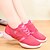 voordelige Danssneakers-Dames Jazz dansschoenen Danssneaker Moderne dansschoenen Ballroom Platte schoenen Sneaker Platte hak Wit Fuchsia Roze Veters