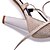 preiswerte Absatzschuhe für Damen-Damen Schuhe Kunstleder Frühling Sommer Herbst Sandalen Blockabsatz Spitze Zehe Schnürsenkel für Normal Kleid Weiß Schwarz Beige Rot