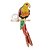 billiga Modebroscher-Dam Broscher Blomma Parrot damer Lyx Pärla Brosch Smycken Regnbåge Till Party Dagligen Casual