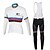cheap Men&#039;s Clothing Sets-QKI® Cycling Jersey with Bib Tights Men&#039;s Long Sleeve Bike Breathable Quick Dry Anatomic Design Front Zipper Sweat-wicking 3D PadClothing