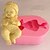 olcso Sütiformák-3d alvó baba szappan penész fondant penész torta dekoráció penész