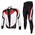 cheap Men&#039;s Clothing Sets-Arsuxeo Men&#039;s Long Sleeve Cycling Jersey with Tights Spandex Silicon Polyester Black / Red Purple Yellow Patchwork Bike Clothing Suit Thermal / Warm Breathable 3D Pad Quick Dry Limits Bacteria Sports