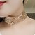cheap Necklaces-Women&#039;s Choker Necklace Statement Necklace Lasso Statement Ladies Fashion Punk Rhinestone Silver Plated Rose Gold Plated Silver Gold Necklace Jewelry For Christmas Gifts Party Casual