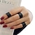 olcso Gyűrűk-3db Band Ring hüvelykujj gyűrű For Női Parti Esküvő Ajándék Ezüst Szerelem Ezüst