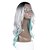 cheap Synthetic Lace Wigs-Synthetic Wig Loose Wave Synthetic Hair Wig L Part Green