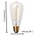 abordables Ampoules incandescentes-1pc 40W E26 / E27 ST58 Blanc Chaud 2300k Rétro Intensité Réglable Décorative Ampoule incandescente Edison Vintage 220-240V