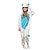 preiswerte Kigurumi Pyjamas-Kinder Kigurumi-Pyjamas Unicorn Pony Pyjamas-Einteiler Korallenfleece Blau / Rosa Cosplay Für Jungen und Mädchen Tiernachtwäsche Karikatur Fest / Feiertage Kostüme