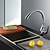 cheap Kitchen Faucets-Kitchen faucet - Single Handle One Hole Chrome Standard Spout / Tall / ­High Arc Deck Mounted Contemporary Kitchen Taps / Brass