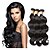 cheap Human Hair Weaves-Brazilian Hair Body Wave Human Hair Weaves 3 Pieces 0.3