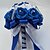 baratos Bouquets de Flores para Noiva-Bouquets de Noiva Buquês Casamento / Festa / Noite Espuma / Cetim 9.84&quot;(Aprox.25cm)